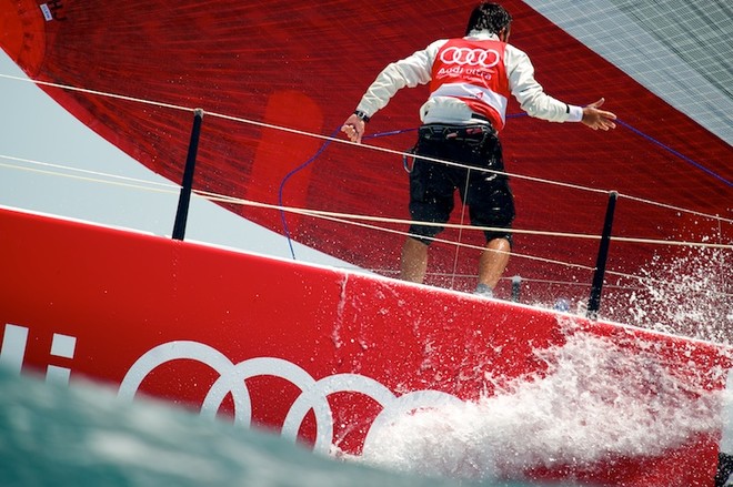 AUDI MEDCUP CIRCUIT, CASCAIS, PORTUGAL, MAY 22ND 2011: Day 5 - TP52 Race. Audi A1 powered by All4One (FRA-GER), the fleet race of the Cascais Trophy, Audi MedCup Circuit. (Photo by Chris Schmid / Eyemage Media, all right reserved) - Audi Medcup Day 5 © Chris Schmid/ Eyemage Media (copyright) http://www.eyemage.ch